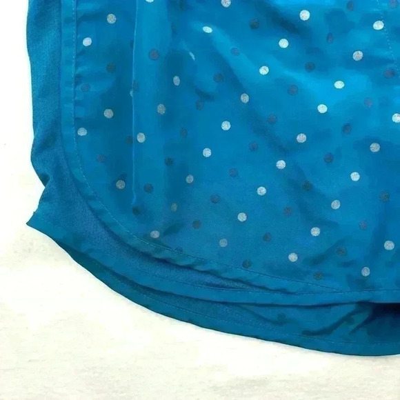 Nike Women's Blue Polkadots Dri-Fit Mesh Side Running Athletic Shorts Size M - Picture 5 of 14